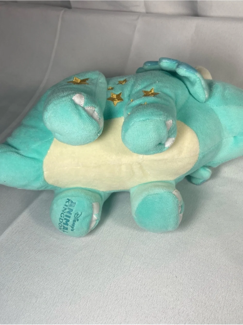 Plush‎ Teal Dino Stuffed Animal with Gold Stars - Kids Toy